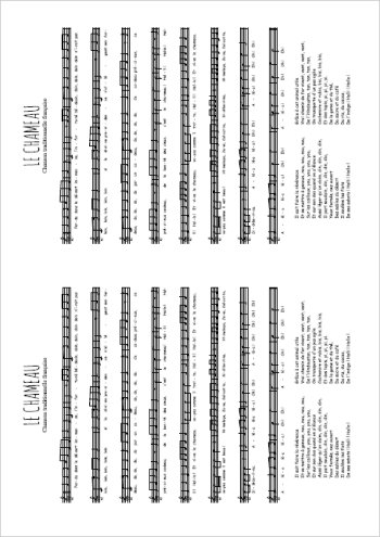 Le chameau Partition gratuite